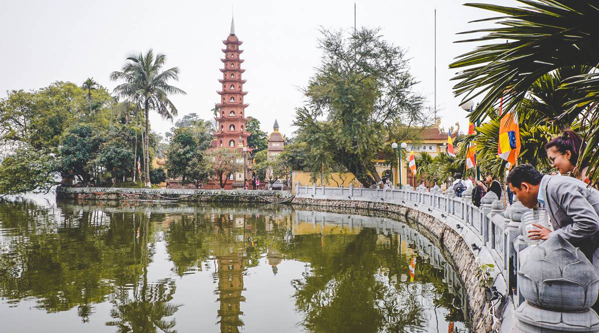 Electric Bike Adventure Hanoi Thay Pagoda 1 Day